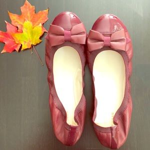 Cole Haan Leather Emory Bow Ballet Flat